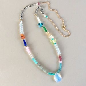 New Natural Gemstone Necklace